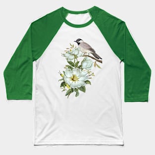 Bird On A Blossom Baseball T-Shirt